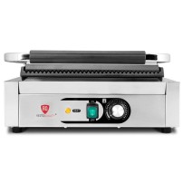 Kontakt grill pojedynczy | ryflowany | Resto Quality | 2,2 kW | RESTO QUALITY RQK812A