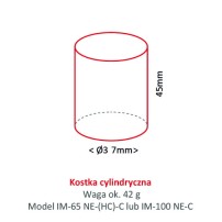 Kostkarka do lodu Hoshizaki RESTO QUALITY IM-240DNE-HC-C | 190 kg/24h | chłodzona powietrzem | kostka cylinder | Ø 37x45 mm
