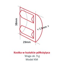 Kostkarka do lodu Hoshizaki RESTO QUALITY KMD-210ABE-HC | 210 kg/24h | chłodzona powietrzem | kostka półksiężyc | 38x29x13 mm
