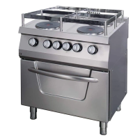 Kuchnia elektryczna z piekarnikiem | wolnostojąca | 4 płyty grzewcze | na statek | 16,4 kW | 800x700x850 mm | RESTO QUALITY RQOE