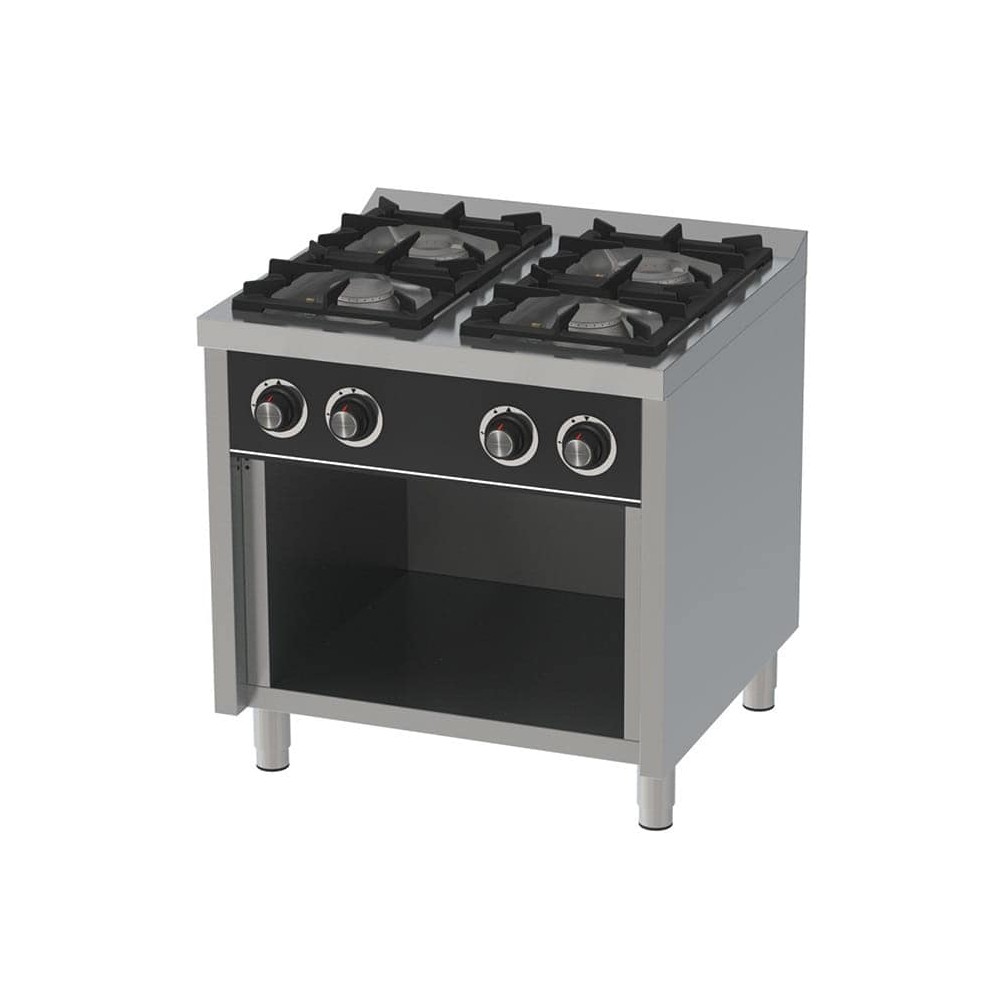 Kuchnia gazowa RESTO QUALITY RQ4F750E z szafką | 4-palnikowa | 30,6 kW | Linia 750