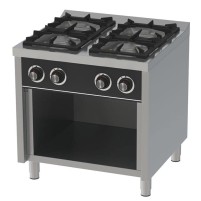 Kuchnia gazowa RESTO QUALITY RQ4F750E z szafką | 4-palnikowa | 30,6 kW | Linia 750