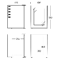 Lodówka | chłodziarka hotelowa minibar RESTO QUALITY MB 34 BGD | przeszklona | 40 l