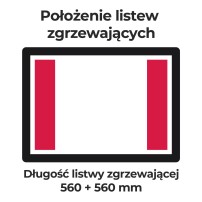 Pakowarka próżniowa komorowa iSENSOR L | wolnostojąca | listwa 560 + 560 mm | pompa BUSCH 63 m3/h | 1,5 kW | 1136x707x1050 mm | 