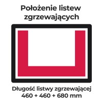 Pakowarka próżniowa komorowa iSENSOR M | wolnostojąca | listwa 460 + 460 + 680 mm | pompa BECKER 40 m3/h | 1,12 kW | 930x607x104