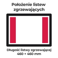 Pakowarka próżniowa komorowa iSENSOR M | wolnostojąca | listwa 460 + 460 mm | pompa BECKER 40 m3/h | 1,12 kW | 930x607x1046 mm |