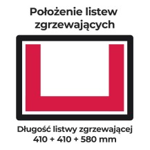 Pakowarka próżniowa komorowa iSENSOR S | wolnostojąca | listwa 410 + 410 + 580 mm | pompa BECKER 20 m3/h | 0,75 kW | 853x537x103