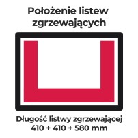 Pakowarka próżniowa komorowa iSENSOR S | wolnostojąca | listwa 410 + 410 + 580 mm | pompa BUSCH 20 m3/h | 0,75 kW | 853x537x1032