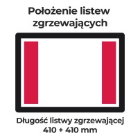 Pakowarka próżniowa komorowa iSENSOR S | wolnostojąca | listwa 410 + 410 mm | pompa BECKER 20 m3/h | 0,75 kW | 853x537x1032 mm |