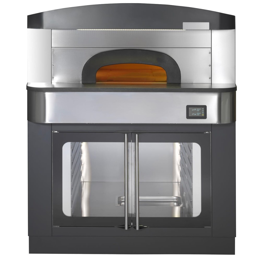 Piec do pizzy neapolitańskiej | elektryczny | komora rozrostu | okap | 6x30 cm | 515 °C | RESTO QUALITY 550 6C
