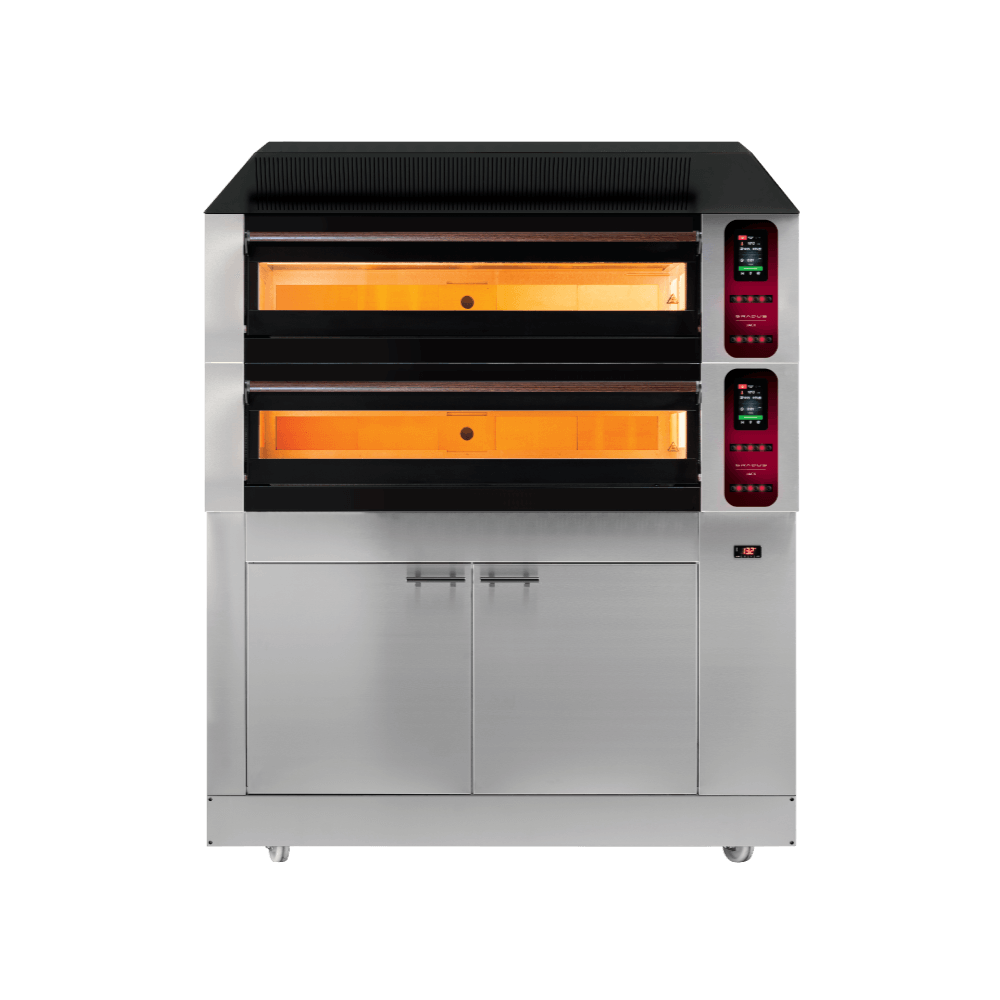 Piec elektryczny do pizzy | dwukomorowy | z garownikiem | 8x30 cm | RESTO QUALITY COMP - 2CL L6