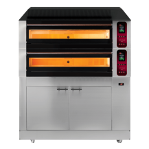 Piec elektryczny do pizzy | dwukomorowy | z garownikiem | 9x30 cm | RESTO QUALITY COMP - 2CL L9