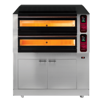 Piec elektryczny do pizzy | dwukomorowy | z garownikiem | 9x30 cm | RESTO QUALITY COMP - 2CL L9