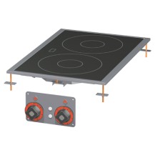 Kuchnia stołowa ceramiczna elektryczna, 400x600x50, RM GASTRO PCCD-64 ET (00016717)