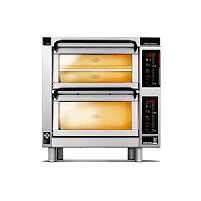 Piec do pizzy 2-komorowy sterowany elektronicznie, 700x650x800, PIZZA MASTER PM 452ED-1 (00031458)