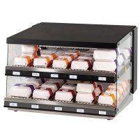 Podgrzewacz do burgerów | witryna grzewcza | dwie półki | 1,16 kW | 953x700x691 mm | RESTO QUALITY RQBINM
