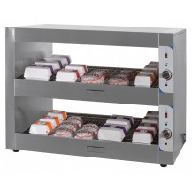Podgrzewacz do burgerów | witryna grzewcza | dwie półki | 2 kW | 1200x600x900 mm | RESTO QUALITY RQBINPP120