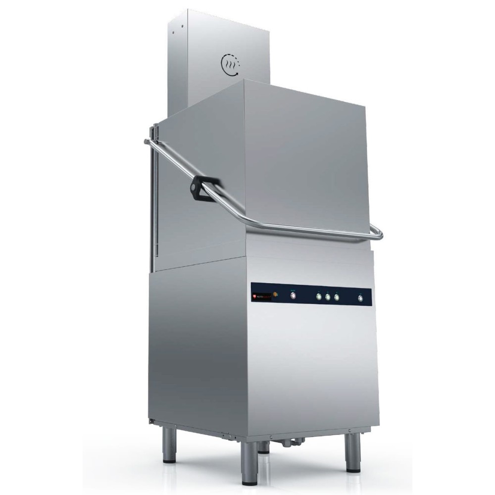 Zmywarka kapturowa z odzyskiem ciepła | kosz 500x500 mm | 3 cykle mycia | 820x750x2012 mm | 8,7 kW | RESTO QUALITY RQ102B-HR