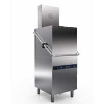 Zmywarka kapturowa z odzyskiem ciepła | kosz 500x500 mm | 3 cykle mycia | 820x750x2012 mm | 8,7 kW | RESTO QUALITY RQ102B-HR