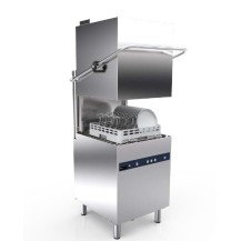 Zmywarka kapturowa z odzyskiem ciepła | kosz 500x500 mm | 3 cykle mycia | 820x750x2012 mm | 8,7 kW | RESTO QUALITY RQ102B-HR