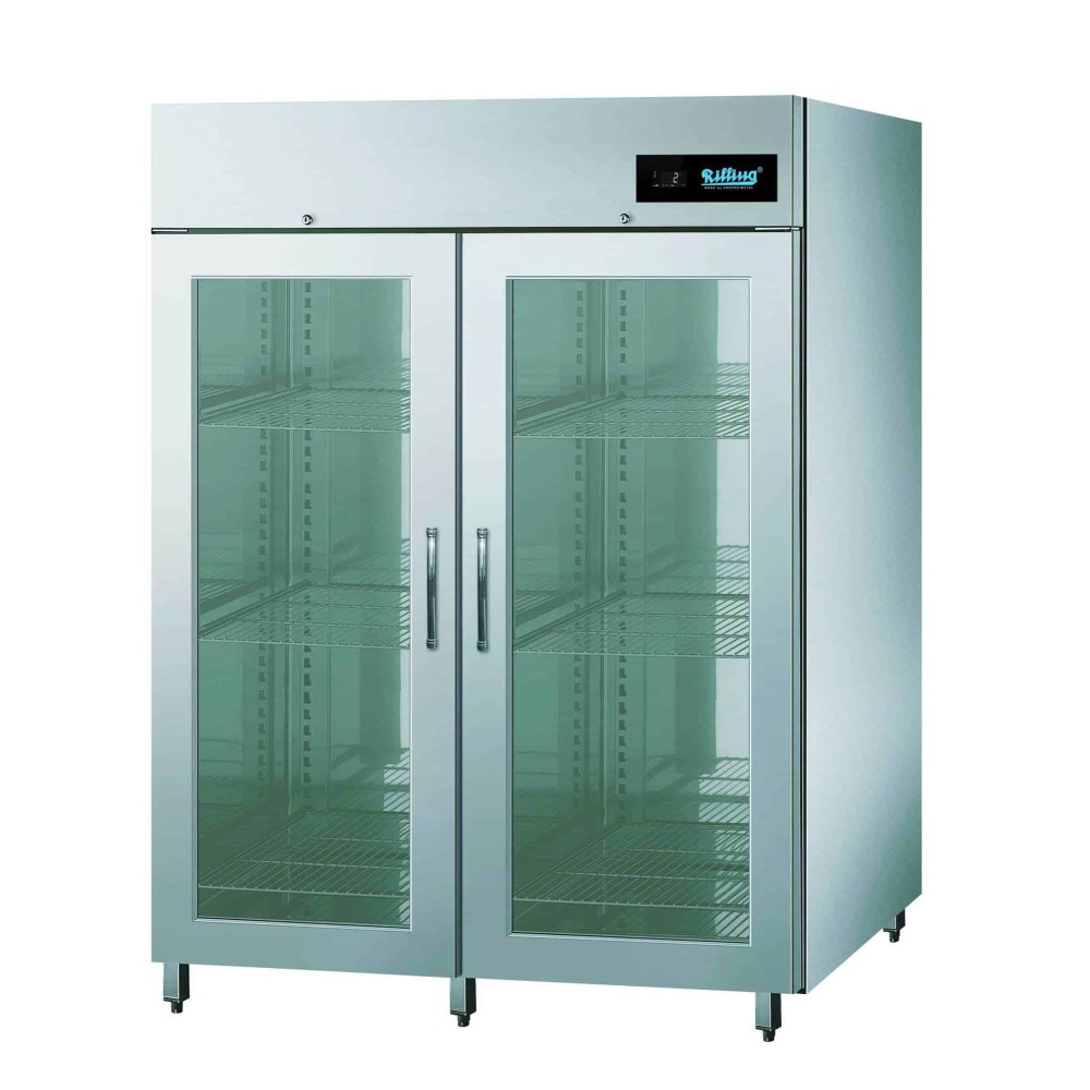 Szafa chłodnicza nierdzewna z drzwiami szklanymi 1400L 1390x810x2020 Rilling AHK MN130 00V2