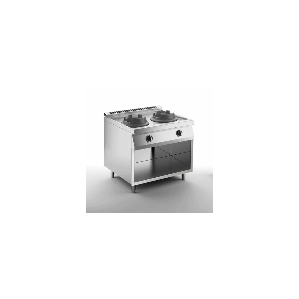 Wok gazowy 2 palnikowy, 1000x730x900, SILKO NEWK75G214