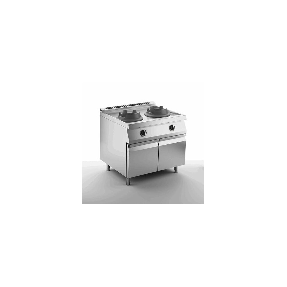 Wok gazowy 2 palnikowy, 1000x730x900, SILKO NEWK75A210