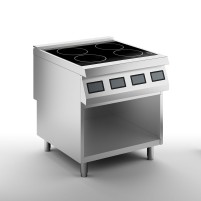 Kuchnia elektryczna ceramiczna, 4 polowa, 800x900x900, SILKO NECV94GE