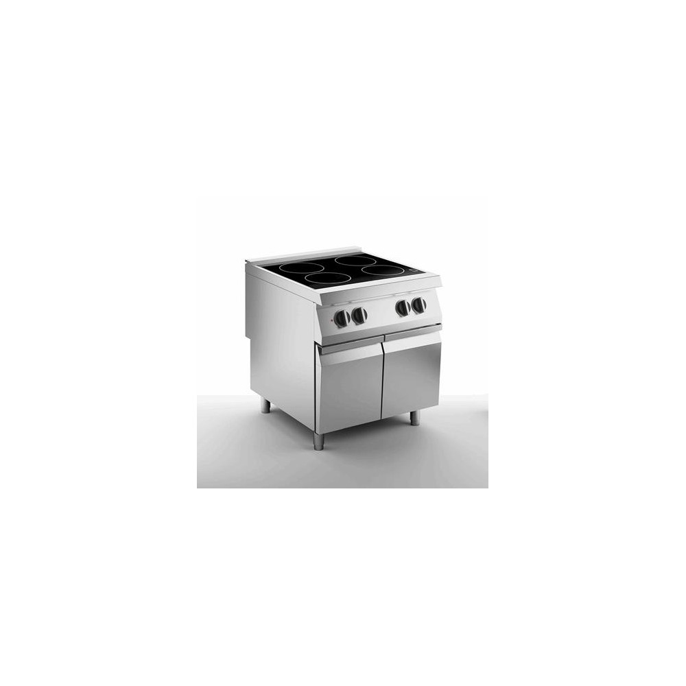 Kuchnia elektryczna ceramiczna, 4 polowa, 800x900x900, SILKO NECV94A