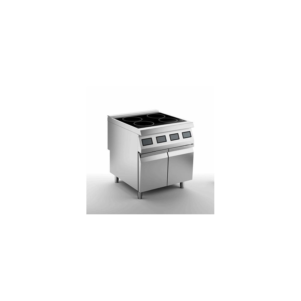 Kuchnia elektryczna ceramiczna, 4 polowa, 800x900x900, SILKO NECV94AE
