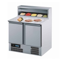 Stół chłodniczy do pizzy 2 drzwiowy z nadstawką na 5 pojemników, 950x680x830/1120, Rilling AKT P0795 00EV