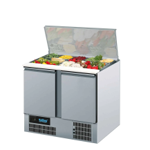 Saladetta, lada sałatkowa 2 drzwiowa z klapą suwaną i deską do krojenia, 950x680x825/1120, 1/1 GN,Rilling AKT S0795 00EV