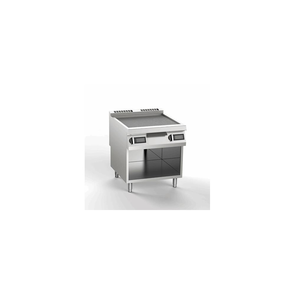 Płyta grillowa elektryczna ryflowana, 800x900x900, SILKO NEBE94GREX