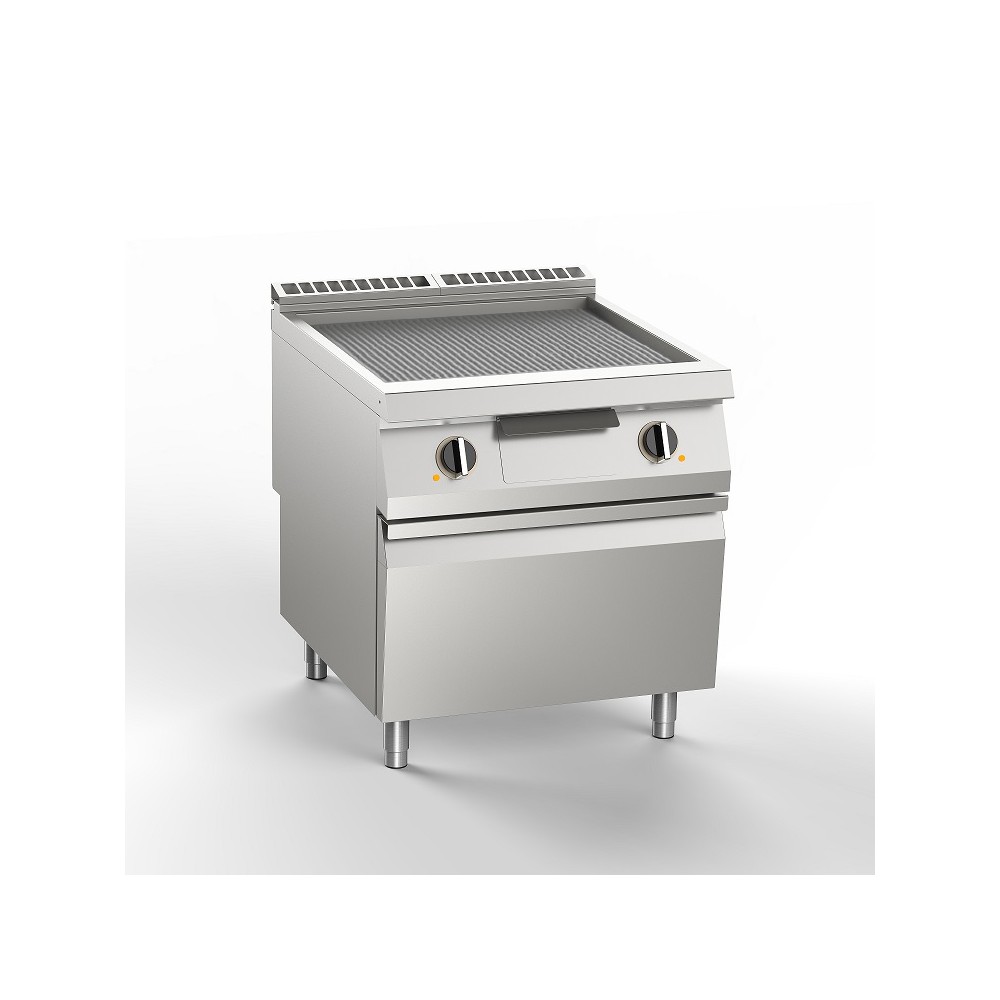 Płyta grillowa elektryczna ryflowana, 800x900x900, SILKO NEBE94CRX