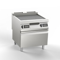 Płyta grillowa elektryczna ryflowana, 800x900x900, SILKO NEBE94CREX