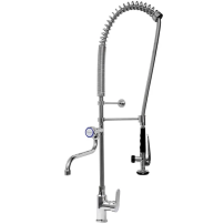 Bateria zlewozmywakowa stojąca - spryskiwacz + wylewka Hydrostop ALFA 2