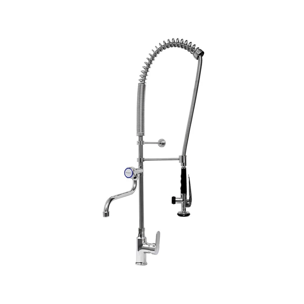 Bateria zlewozmywakowa stojąca - spryskiwacz + wylewka Hydrostop ALFA 2