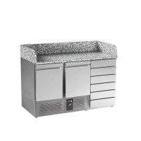 Kompaktowy stół do pizzy 1358x700x1010, Fagor professional RPS-2G GR D6