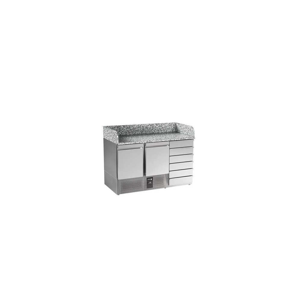 Kompaktowy stół do pizzy 1358x700x1010, Fagor professional RPS-2G GR D6