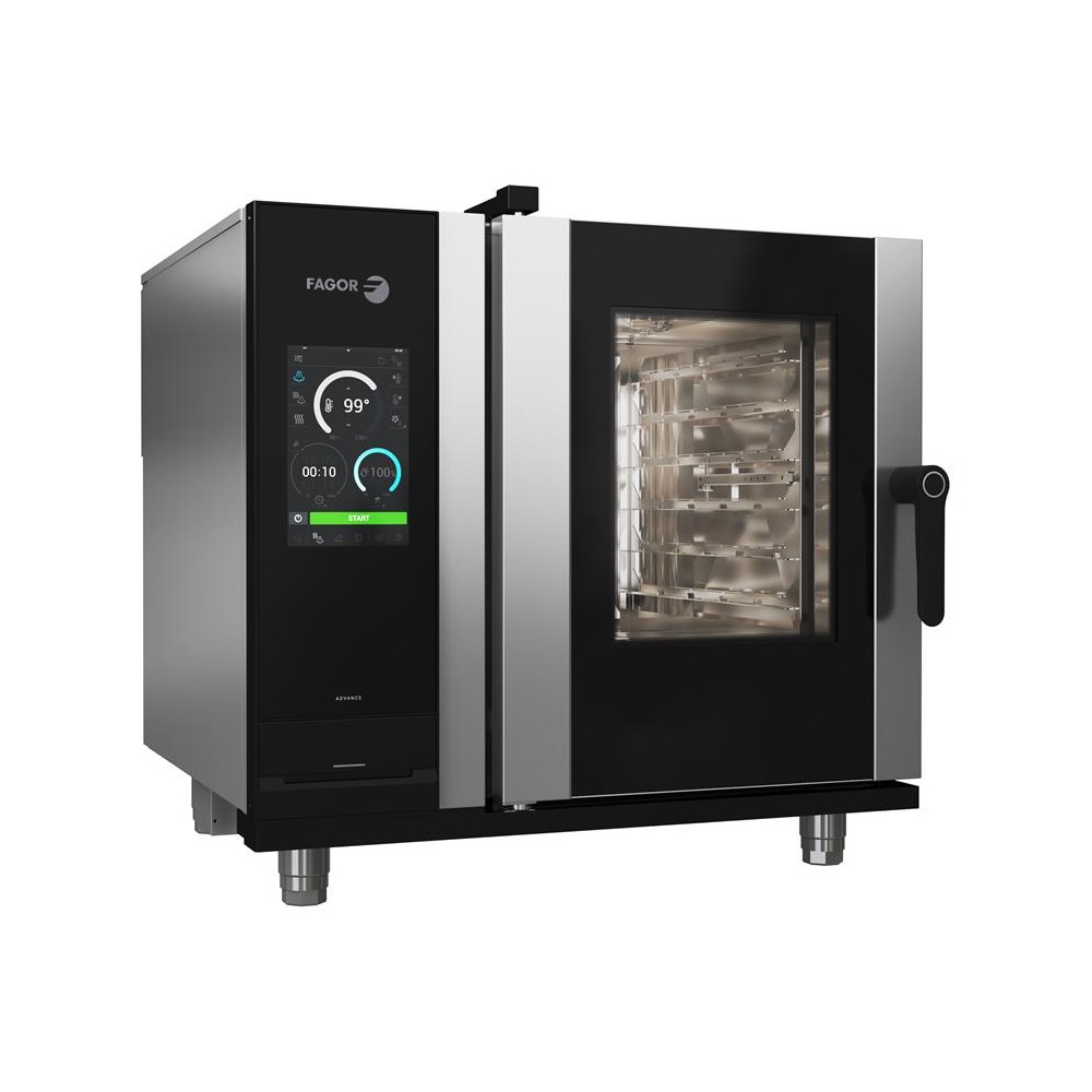 Piec konwekcyjno - parowy gazowy ADVANCE DirectSteam 6GN-1/1 895x883x846, Fagor professional AW-061-G R SW K