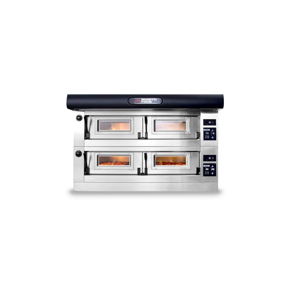 Elektryczny piec dwukomorowy P120 A z okapem i bazą MFP120AD, Moretti Forni MFP120AD