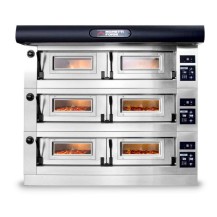 Elektryczny piec trzykomorowy P120 A z okapem i bazą MFP120AT, Moretti Forni MFP120AT