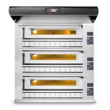 Gazowy piec trzykomorowy P150 z okapem i bazą Wariant podstawowy, Moretti Forni MFP150GCPC3