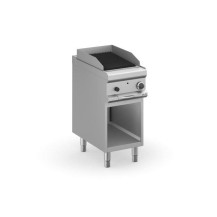 Grill lawowy gazowy pojedynczy z rusztem żeliwnym na podstawie z 3 stron zamkniętej linia DominaPro 700 Wariant podstawowy, MBM 