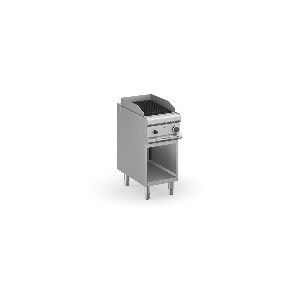 Grill lawowy gazowy pojedynczy z rusztem żeliwnym na podstawie z 3 stron zamkniętej linia DominaPro 700 Wariant podstawowy, MBM 
