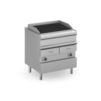 Grill wodny elektryczny, na szafce z szufladą na wodę 700x700, Magistra Plus 700 Wariant podstawowy, MBM MWGE78