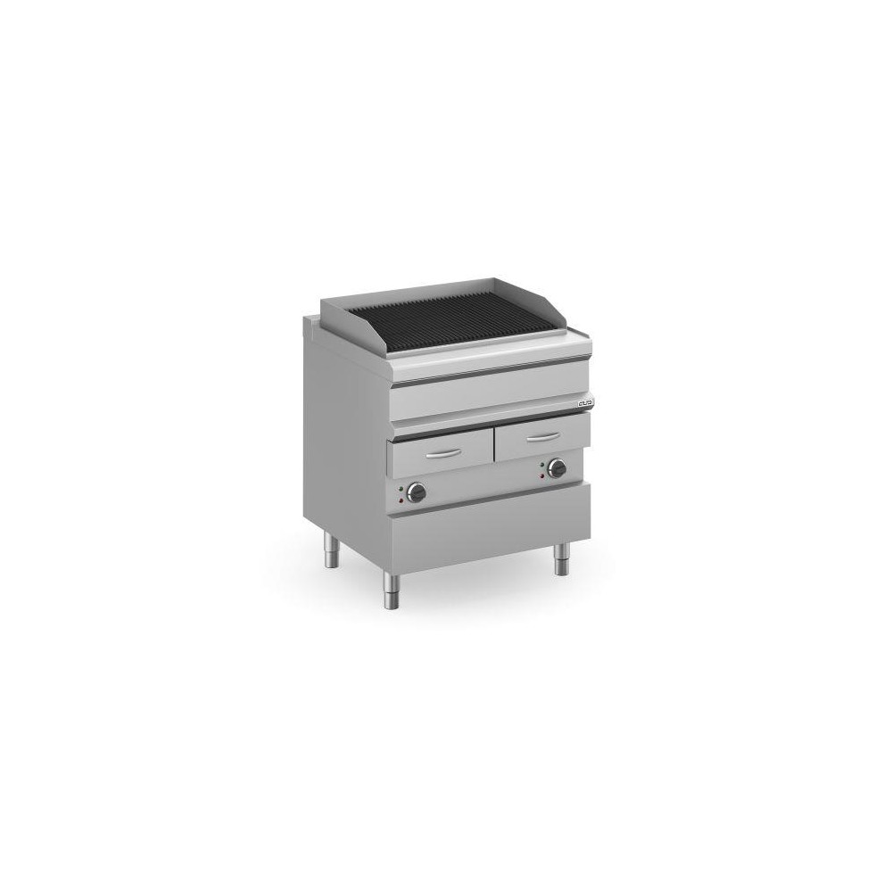 Grill wodny elektryczny, na szafce z szufladą na wodę 700x700, Magistra Plus 700 Wariant podstawowy, MBM MWGE78