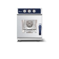Piec konwekcyjno-parowy Grafen Compact 6x GN 1/1 - elektryczny, sterowanie manualne Wariant podstawowy, Hendi 223185