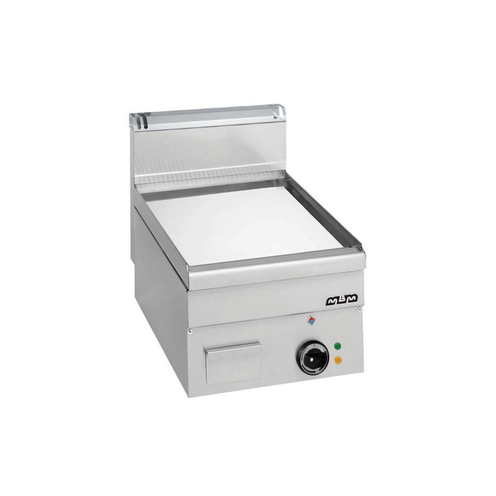 Płyta grillowa elektryczna, stołowa 400x600 - gładka, chromowana, Minima 600 Wariant podstawowy, MBM EFT46LC
