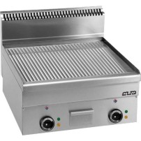 Płyta grillowa elektryczna, stołowa 600x600 - ryflowana, Minima 600 Wariant podstawowy, MBM EFT66R